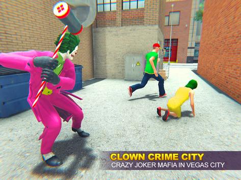 Clown Crime City Mafia: Bank Robbery Game 截图 7
