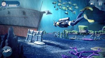 Scuba الغوص محاكاة حياة 3D الملصق