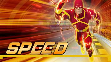 Insane Grand Speed hero Crime-poster