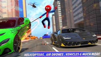 Spider Stickman Rope Hero Plakat