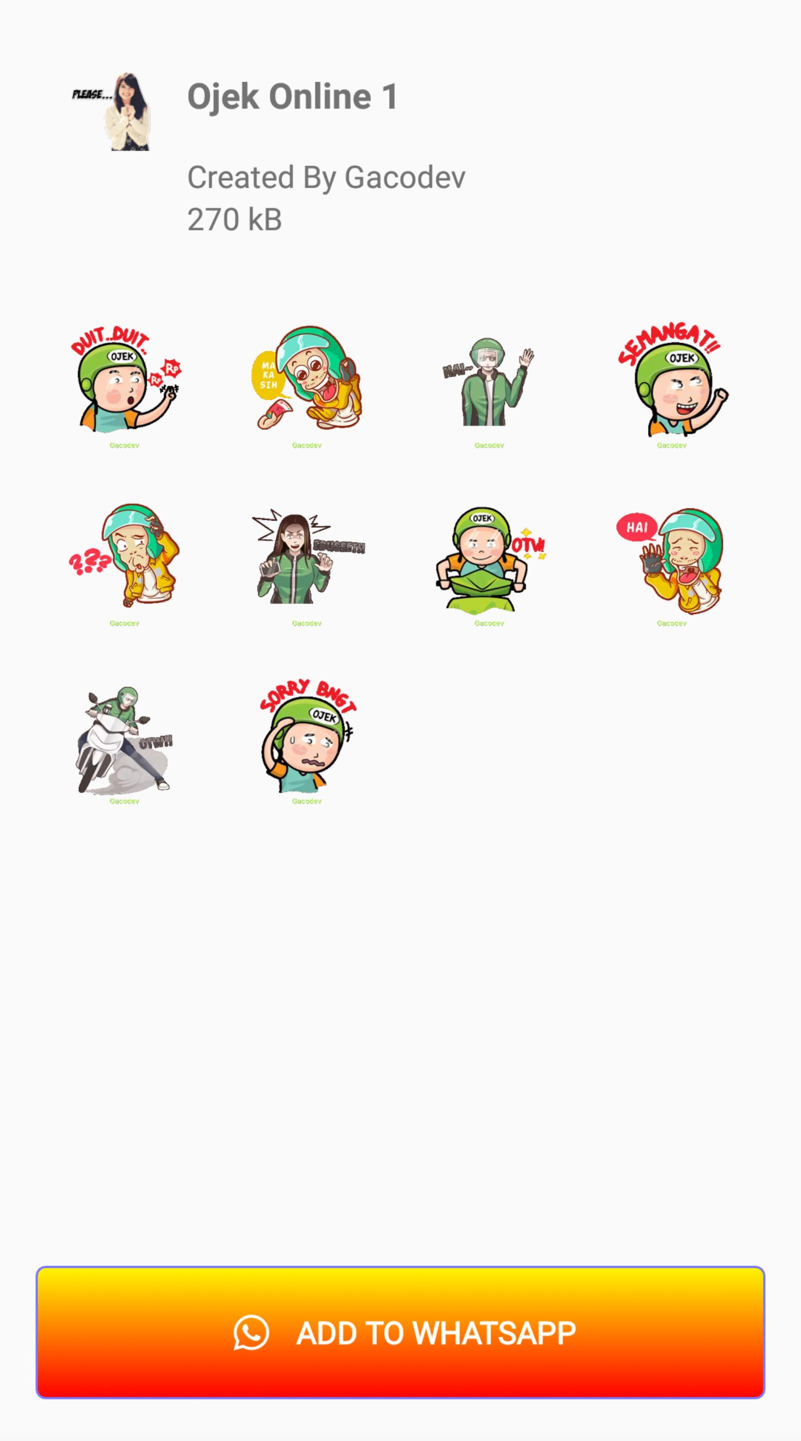 Sticker Wa Ojek Online For Android Apk Download