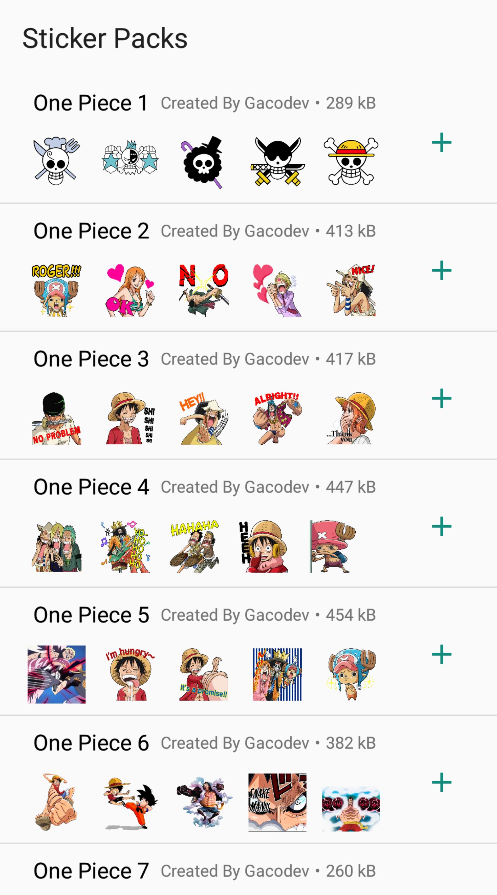 Sticker Wa One Piiecce For Android Apk Download