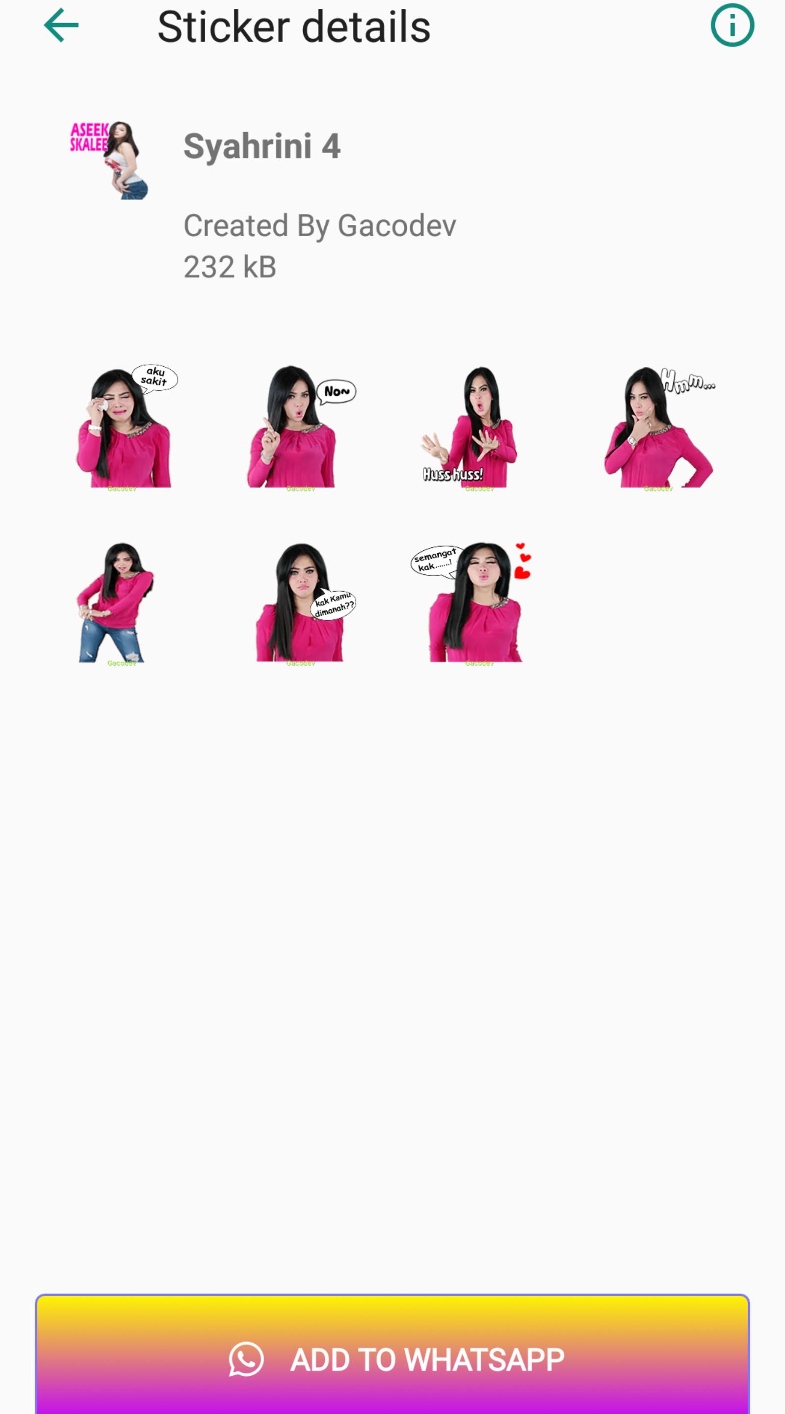 Stiker Syahrini Untuk Whatsapp For Android Apk Download