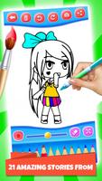 Gacha Life Coloring plakat