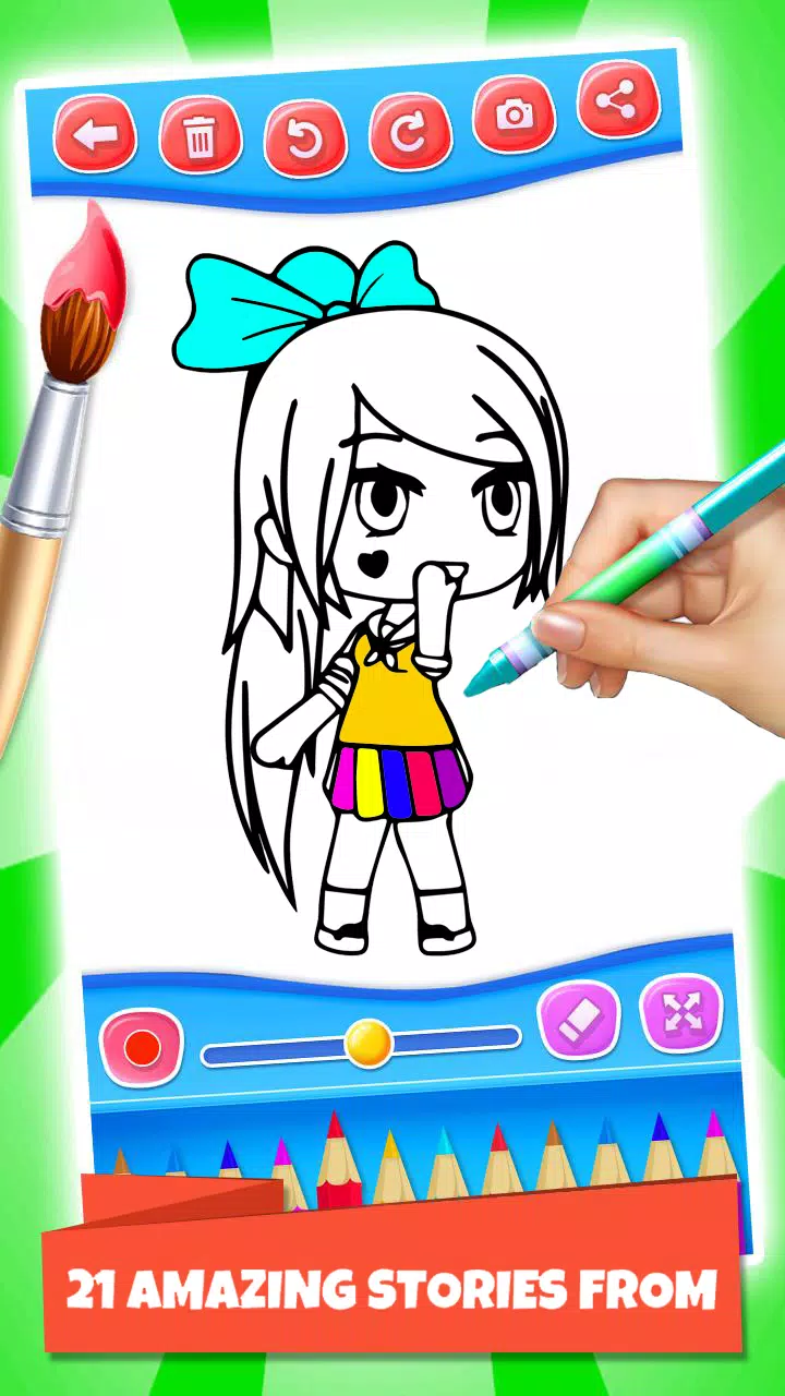 Gacha Life Coloring Pages Printable for Free Download