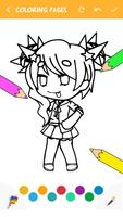 Coloring Gacha Life Game ảnh chụp màn hình 1