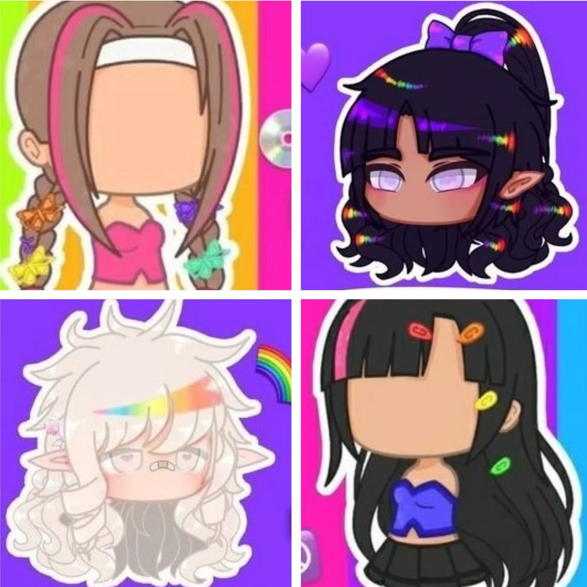 Outfit Hair Ideas Gacha Club (WaStickerApp Kpop) APK - Baixar - livre