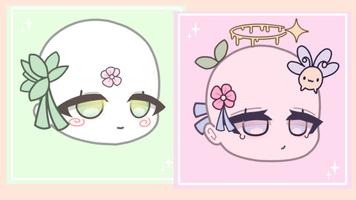 Gacha Face Ideas Affiche