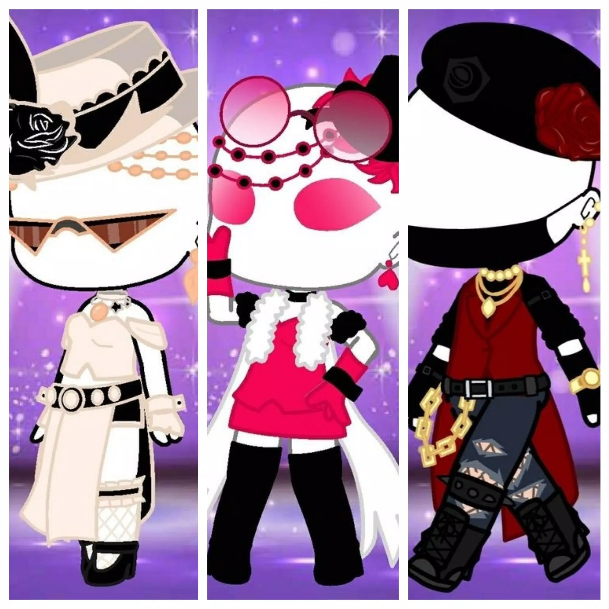 Outfit Hair Ideas Gacha Club (WaStickerApp Kpop) APK - Baixar - livre