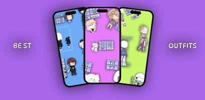Gacha Outfits and Hairstyles Ekran Görüntüsü 3