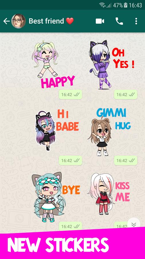 Gacha Life Wastickers 2019 Stickers For Whatsapp For Android Apk Download - roblox gacha life decal