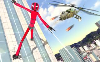 Spider Stickman Rope Hero Game capture d'écran 3