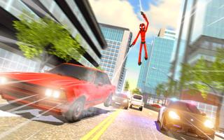 Spider Stickman Rope Hero Game تصوير الشاشة 1