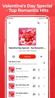 Happy Valentine day, Romantic Love songs MP3 App capture d'écran 1