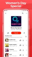 Womens day song, gane, महिला दिवस के गाने MP3 App capture d'écran 1