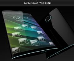 Glass theme & glass icon pack  تصوير الشاشة 1