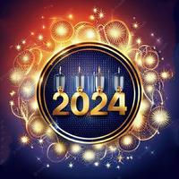 Happy New Year 2024 Image GIF Affiche