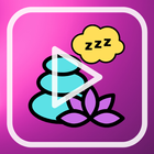 Calming music relax and sleep icon