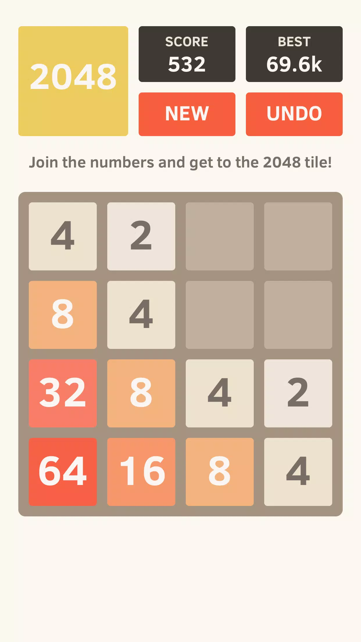 2048 Clássico · Jogo de deslizar peças::Appstore for Android