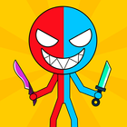 Red & Blue: Stickman Adventure ikon