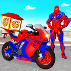 Superhero Bike Delivery Taxi icon