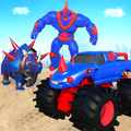 Rhino Robot Monster Truck Transform Robot Games