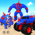 Rhino Robot Monster Truck Transform Robot Games