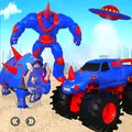 Rhino Monster Truck Robot Game