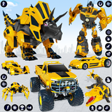 Rhino Robot Car Transformation Zeichen