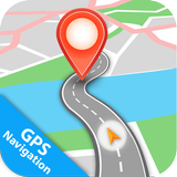 Mapy Kierunki i nawigacja GPS ikona