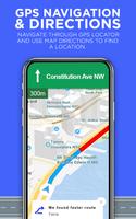 Karten Wegbeschreibungen und GPS-Navigation Plakat
