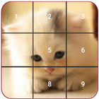 Cat puzzles Jigsaw, Slide 2048 icône