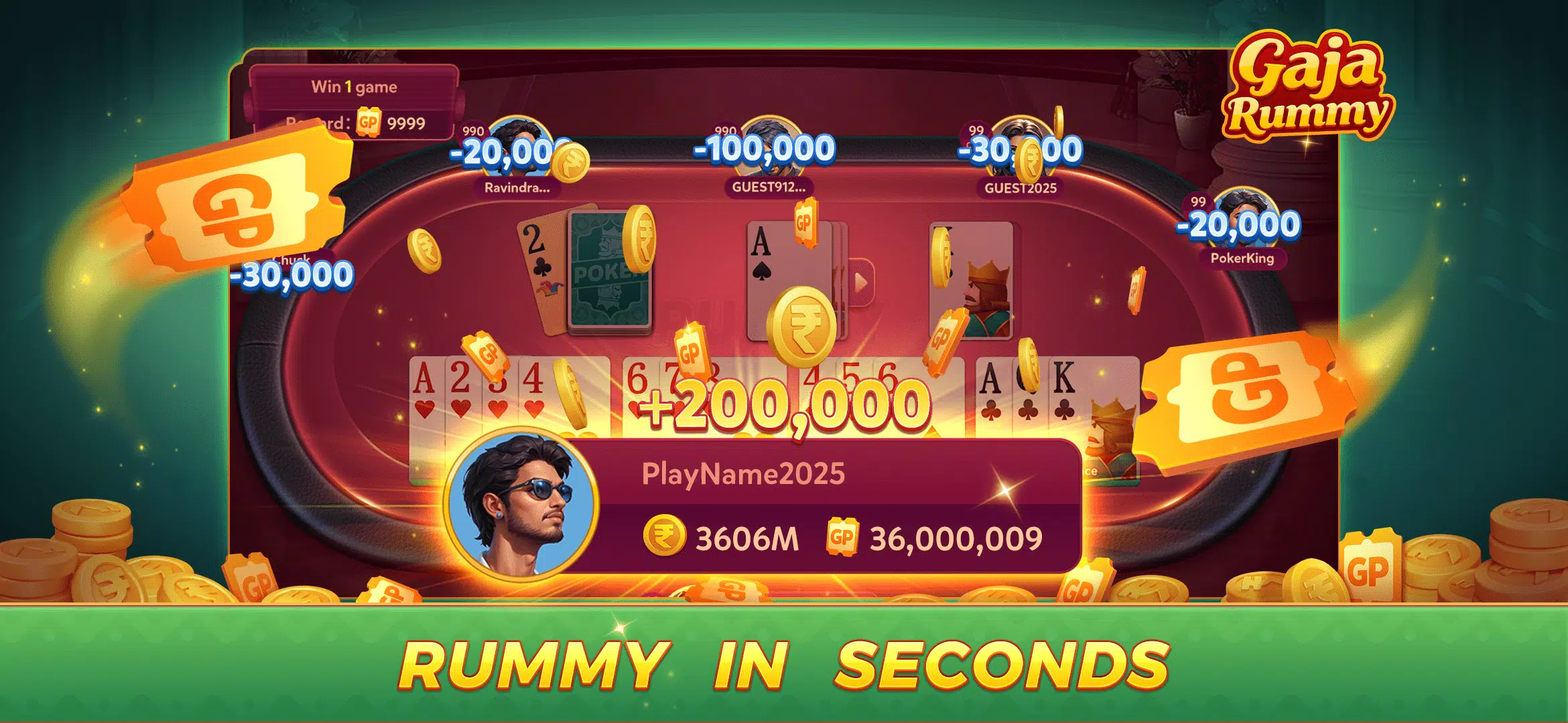 Gaja Rummy – Easy to play