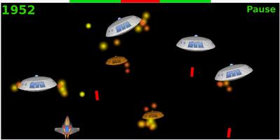 Alien Colliders, Space Shooter captura de pantalla 1