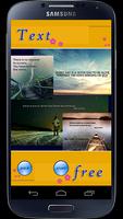 Text Free: Text on image الملصق