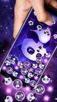Galaxy Cute Panda Gravity Theme capture d'écran 1