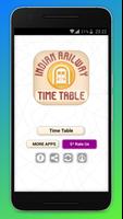 Indian Railway Time Table Plakat