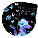Galaxy Neon Dream Girl Theme APK