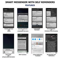 Smart Messenger with Self Reminders Screenshot 1