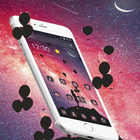 Thème Galaxy Moon Star Girl icône