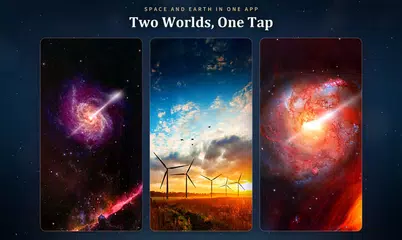 銀河動態桌布：3D 地球與宇宙星空壁紙 XAPK 下載