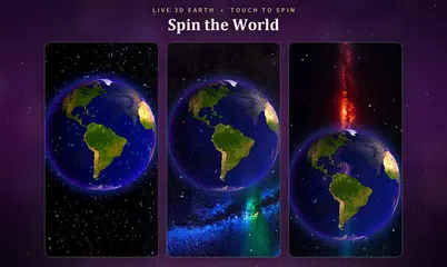 銀河動態桌布：3D 地球與宇宙星空壁紙 XAPK 下載