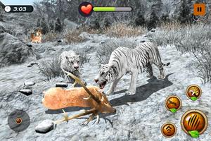 Wild Arctic Tiger Simulator 3D تصوير الشاشة 1