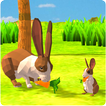 Rabbit Family Simulator: Poly Art Jungle