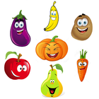 Fruits and Vegetables for kids icône