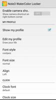 Note3 WaterColor Locker capture d'écran 2