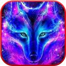 Papel de Parede Lobo Galáxia APK