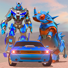 Rhino Robot Car Transformation: Robot City battle আইকন