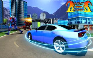 Rhino Robot Car Transformation: Robot Car Games تصوير الشاشة 1