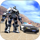 US Police Car Robot Transformation: Robot Strike أيقونة